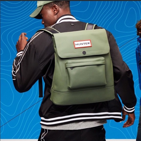 target green backpack
